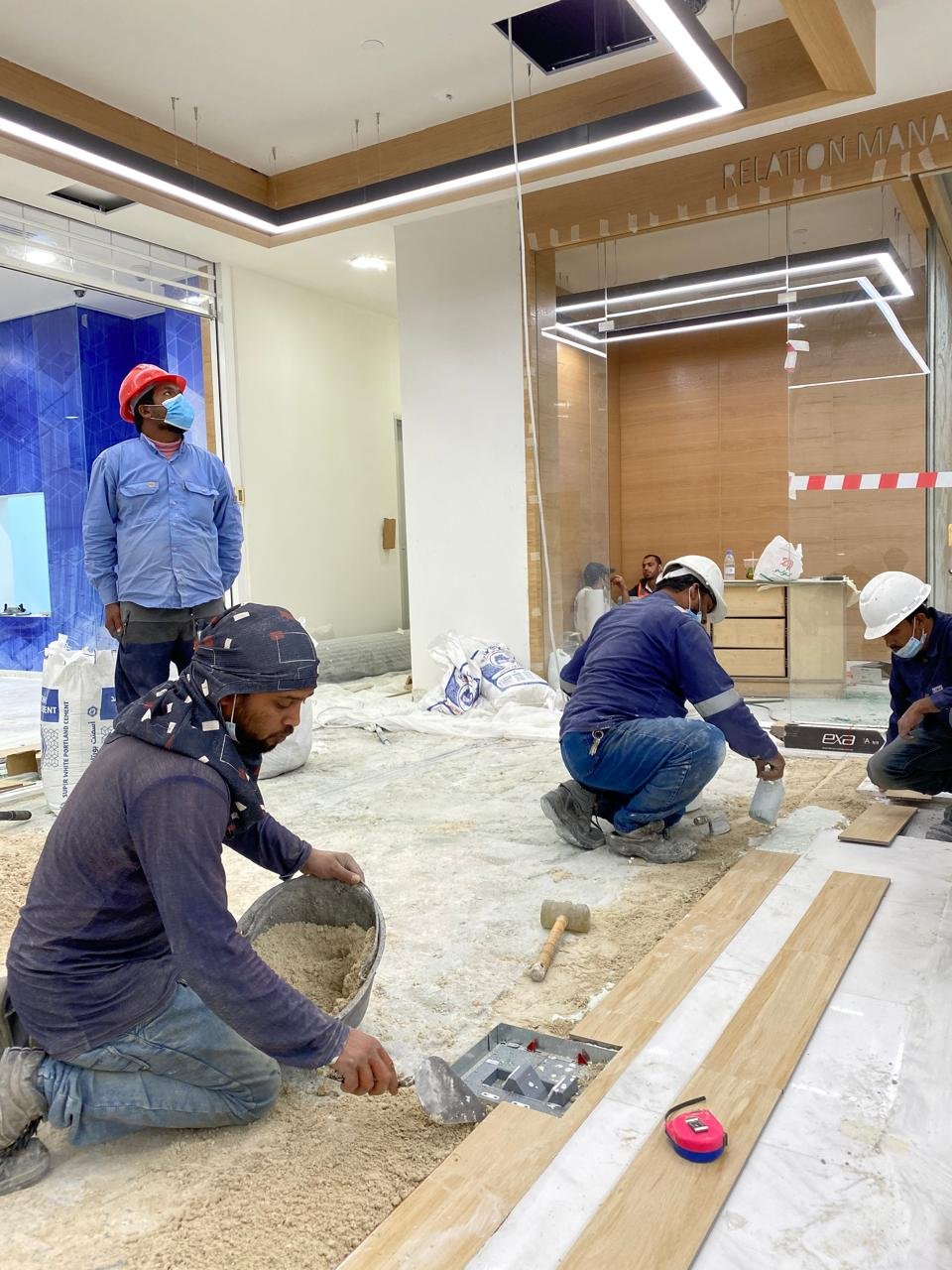 industrial construction project in Saudi Arabia